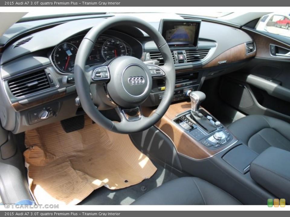 Titanium Gray Interior Photo for the 2015 Audi A7 3.0T quattro Premium Plus #95821413