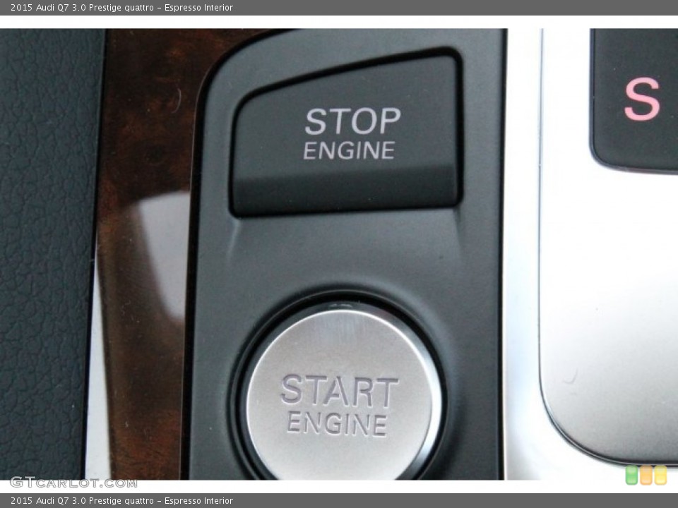 Espresso Interior Controls for the 2015 Audi Q7 3.0 Prestige quattro #95822226