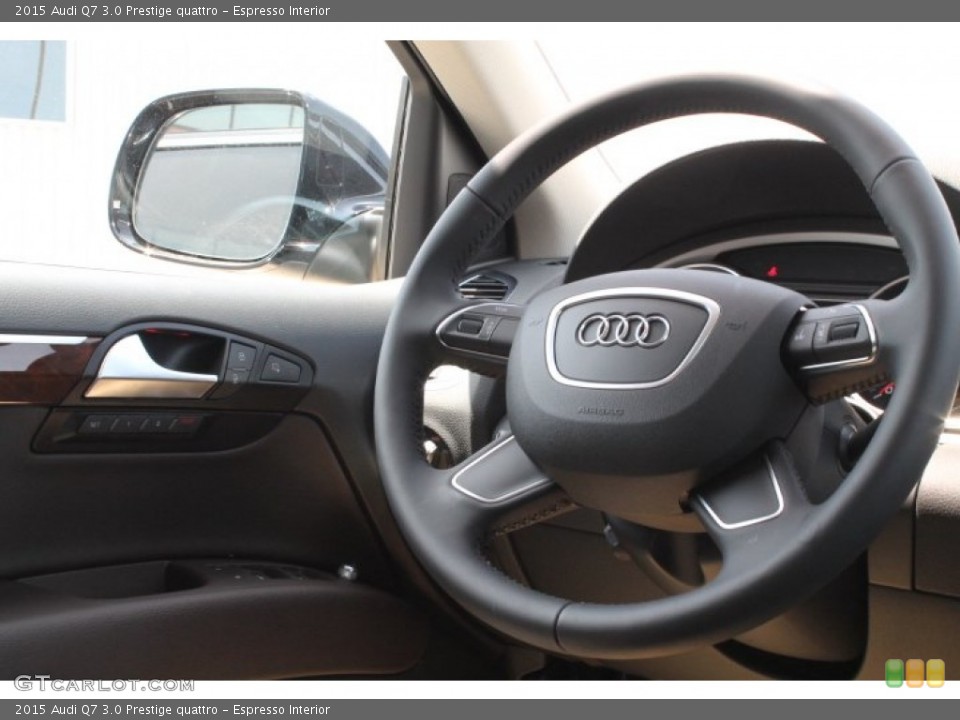 Espresso Interior Steering Wheel for the 2015 Audi Q7 3.0 Prestige quattro #95822538