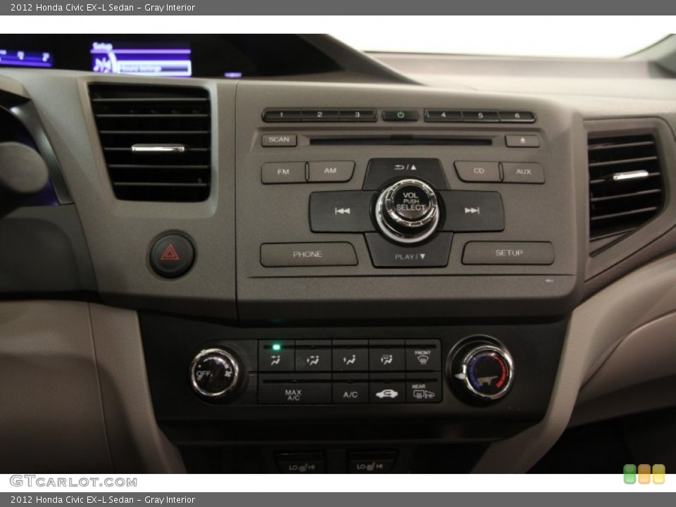 Gray Interior Controls for the 2012 Honda Civic EX-L Sedan #95823792