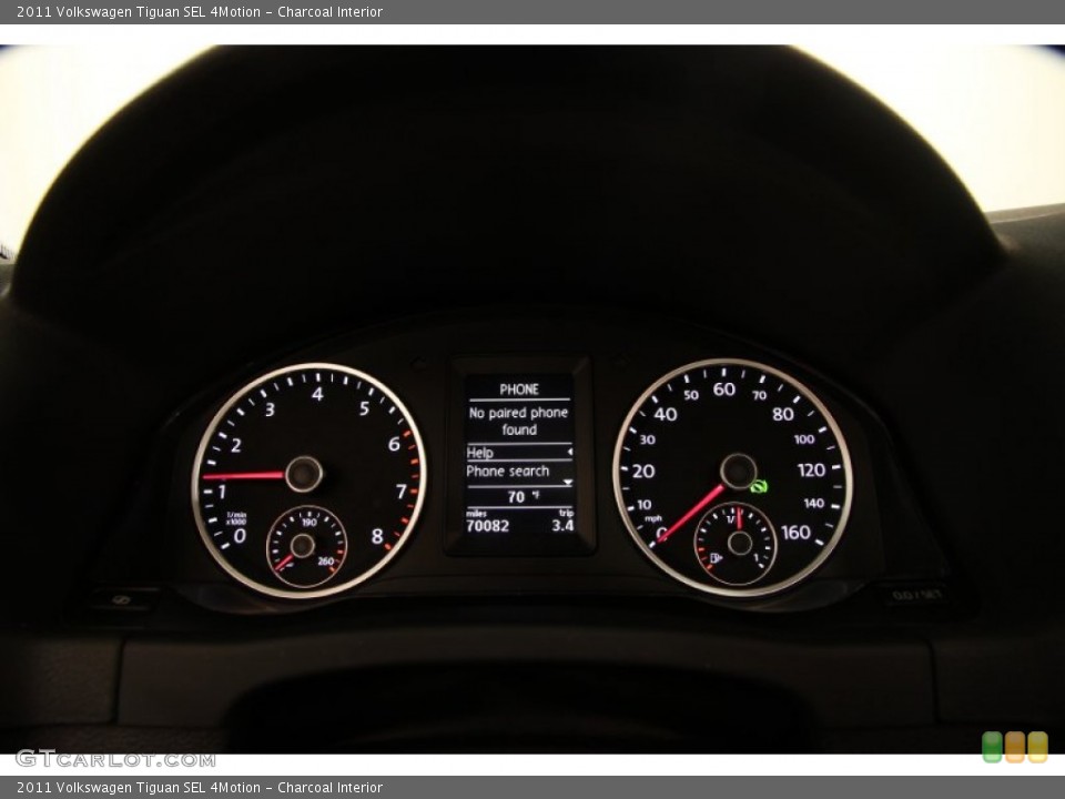 Charcoal Interior Gauges for the 2011 Volkswagen Tiguan SEL 4Motion #95825841