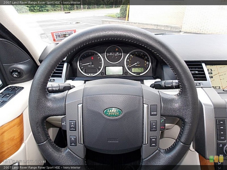 Ivory Interior Steering Wheel For The 2007 Land Rover Range