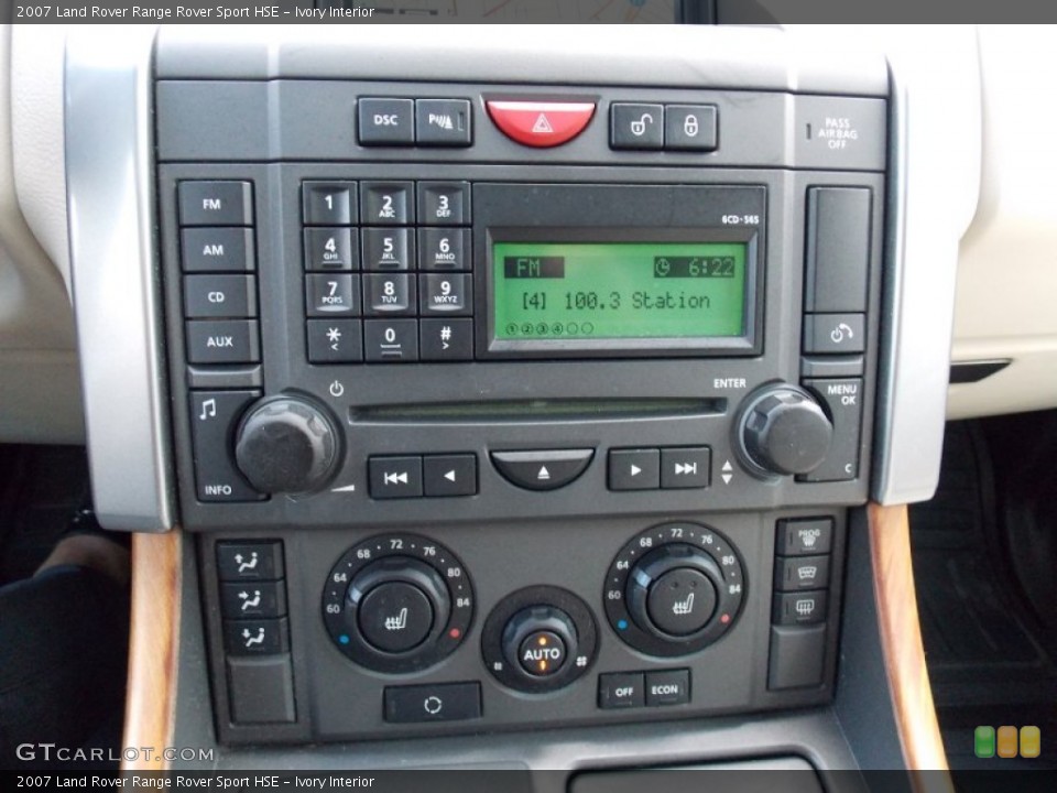 Ivory Interior Controls for the 2007 Land Rover Range Rover Sport HSE #95827407