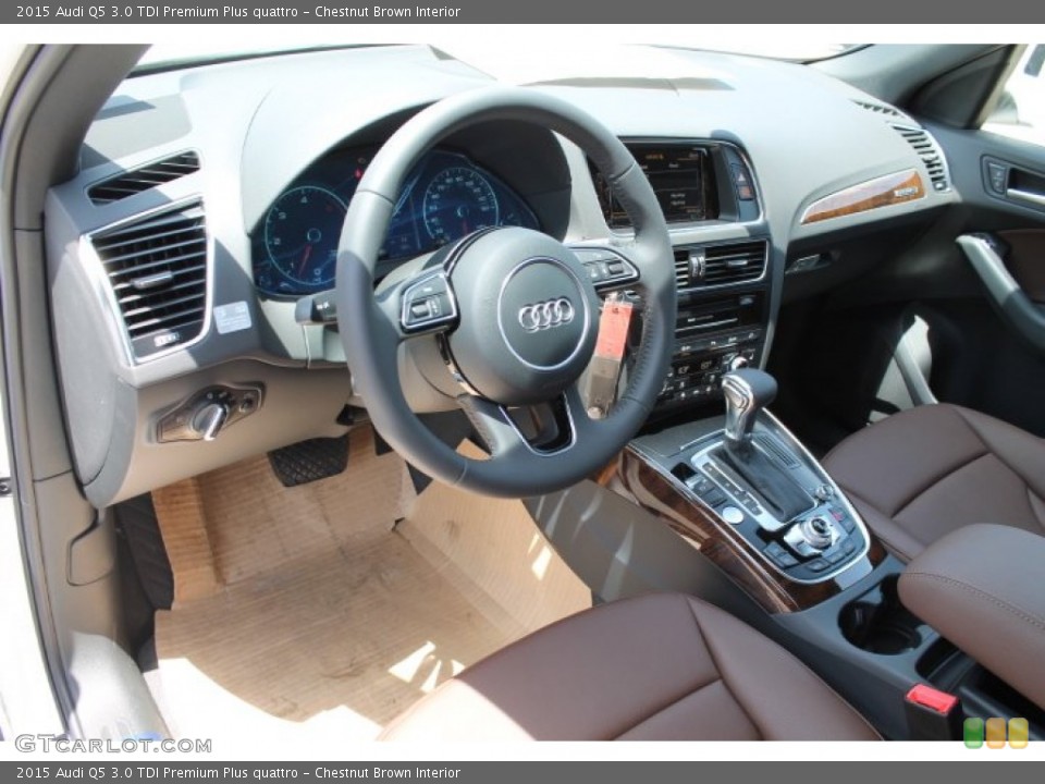 Chestnut Brown Interior Photo for the 2015 Audi Q5 3.0 TDI Premium Plus quattro #95828658
