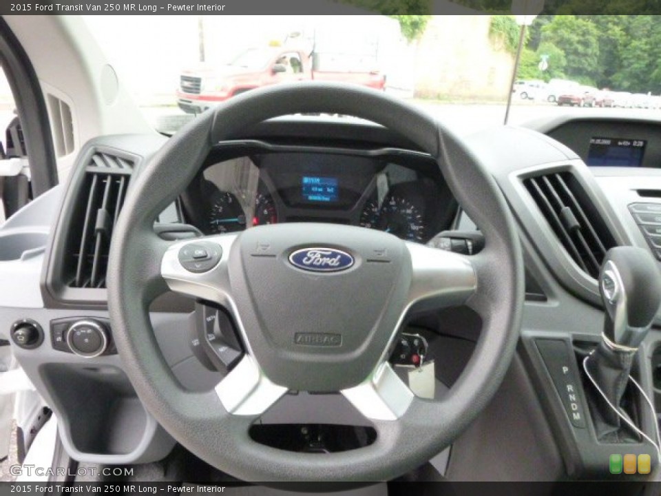 Pewter Interior Steering Wheel for the 2015 Ford Transit Van 250 MR Long #95835622