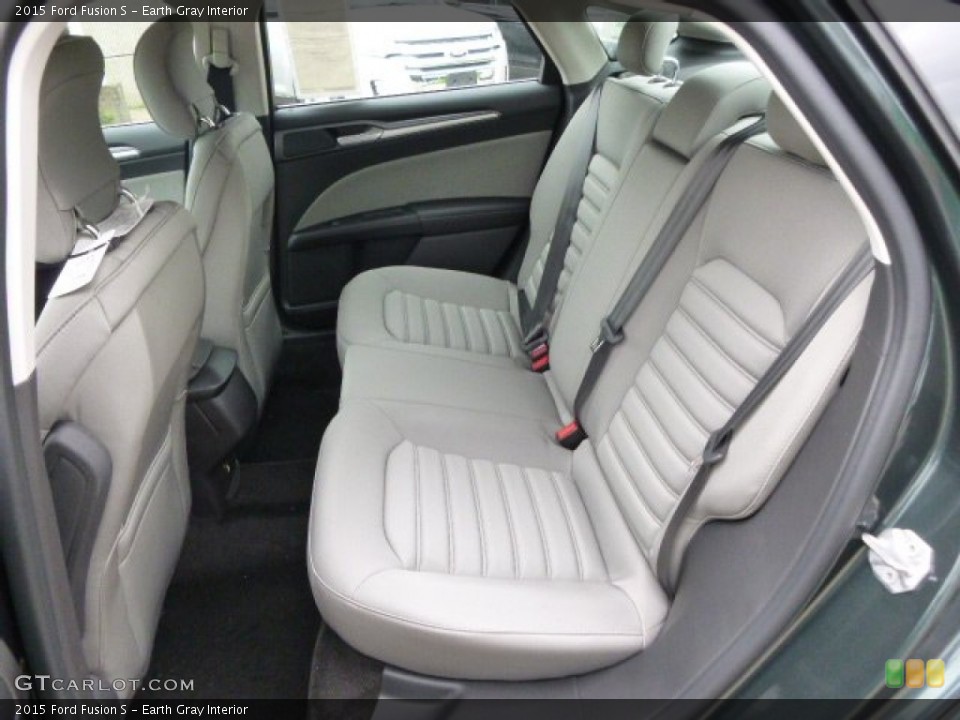 Earth Gray Interior Rear Seat for the 2015 Ford Fusion S #95835955