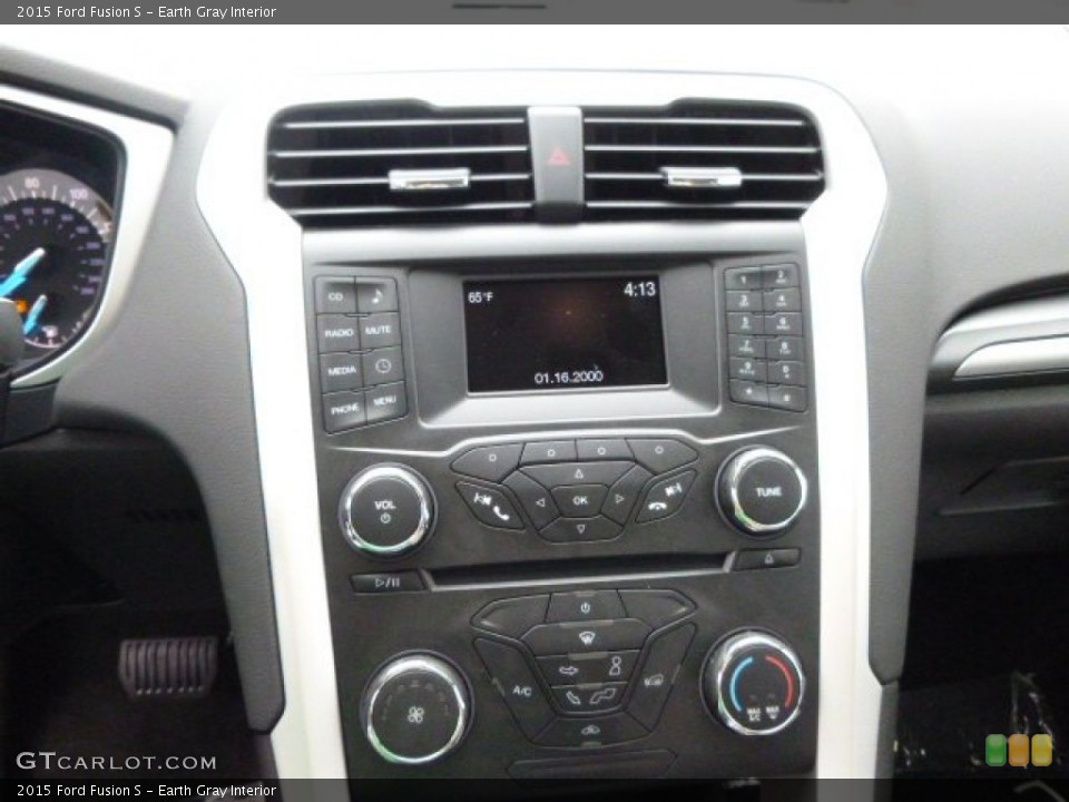 Earth Gray Interior Controls for the 2015 Ford Fusion S #95836048
