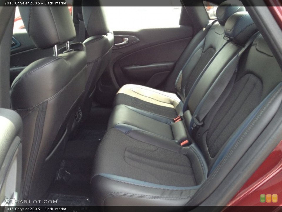 Black Interior Rear Seat for the 2015 Chrysler 200 S #95836072