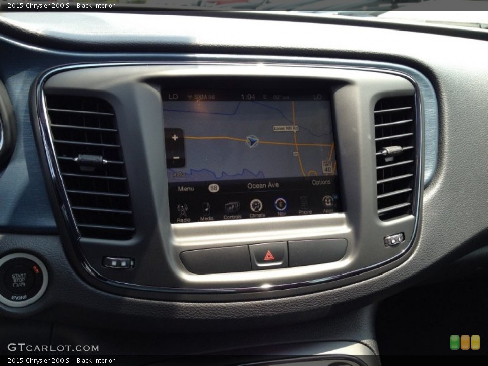 Black Interior Navigation for the 2015 Chrysler 200 S #95836171