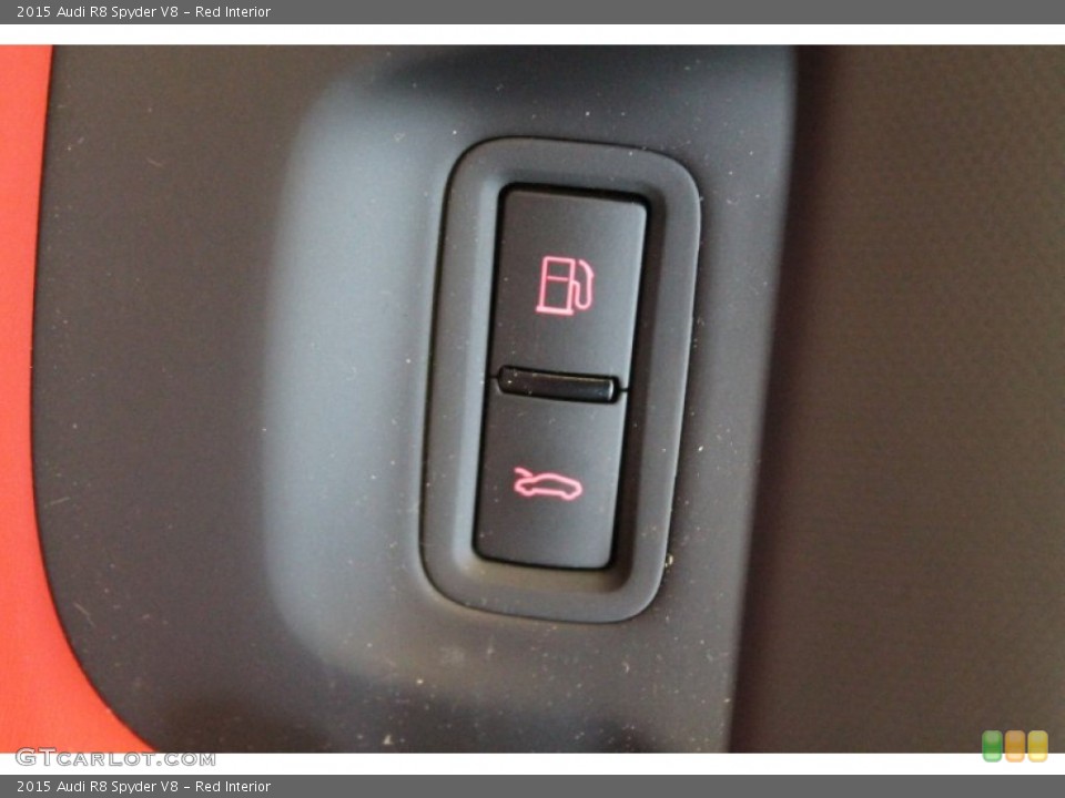 Red Interior Controls for the 2015 Audi R8 Spyder V8 #95837506
