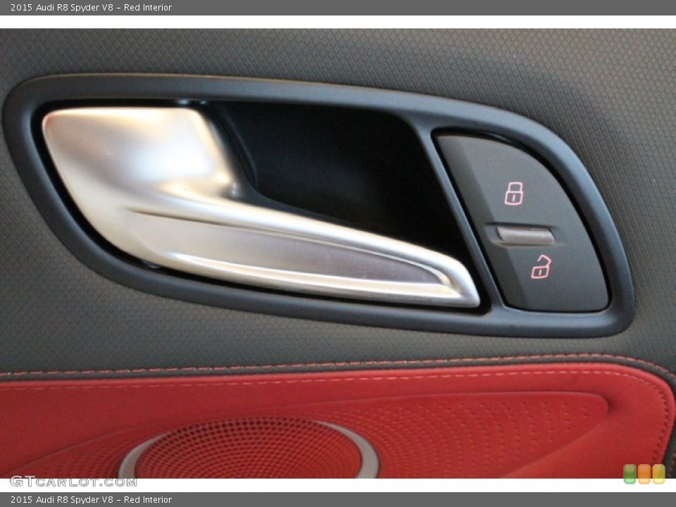 Red Interior Controls for the 2015 Audi R8 Spyder V8 #95837524
