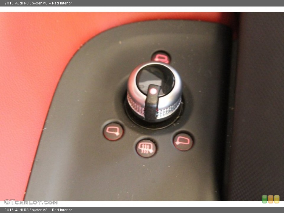 Red Interior Controls for the 2015 Audi R8 Spyder V8 #95837563