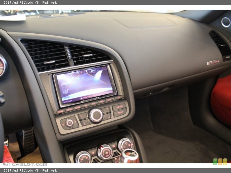 Red Interior Controls for the 2015 Audi R8 Spyder V8 #95837674