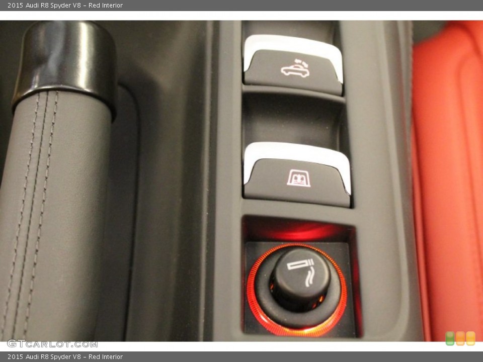 Red Interior Controls for the 2015 Audi R8 Spyder V8 #95837707