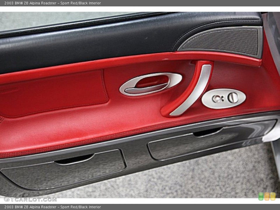 Sport Red/Black Interior Door Panel for the 2003 BMW Z8 Alpina Roadster #95838183