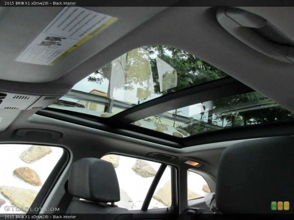Black Interior Sunroof for the 2015 BMW X1 xDrive28i #95838409