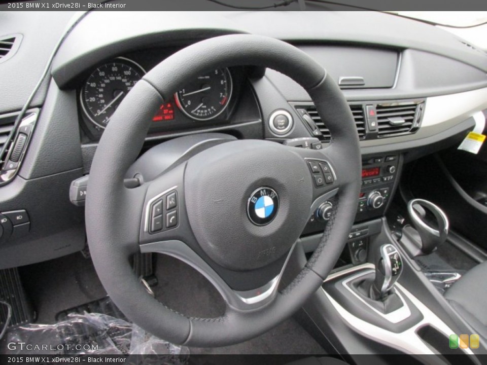 Black Interior Steering Wheel for the 2015 BMW X1 xDrive28i #95838478