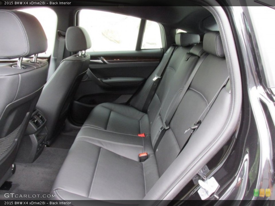 Black Interior Rear Seat for the 2015 BMW X4 xDrive28i #95838909