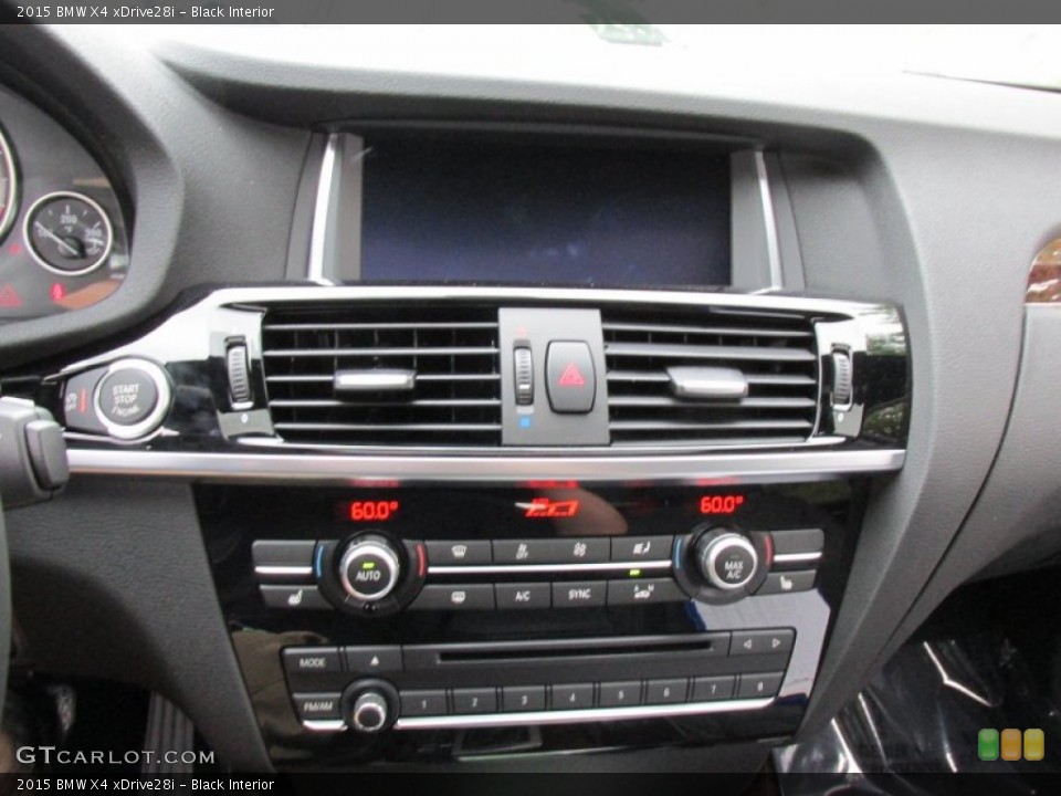 Black Interior Controls for the 2015 BMW X4 xDrive28i #95838958