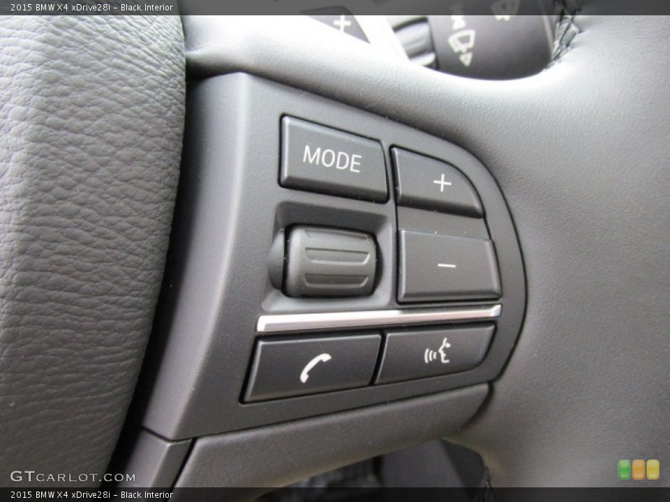 Black Interior Controls for the 2015 BMW X4 xDrive28i #95839024