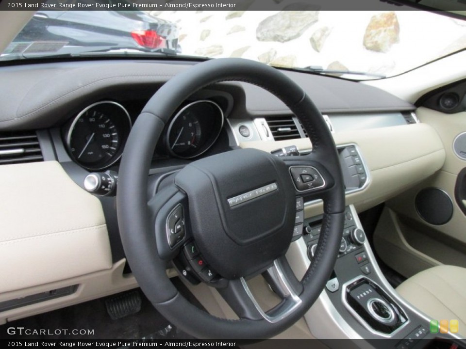 Almond/Espresso Interior Steering Wheel for the 2015 Land Rover Range Rover Evoque Pure Premium #95840308