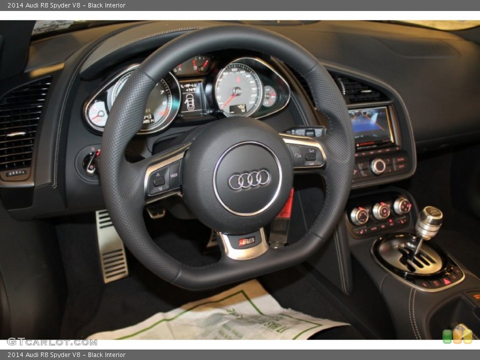 Black Interior Steering Wheel for the 2014 Audi R8 Spyder V8 #95840386