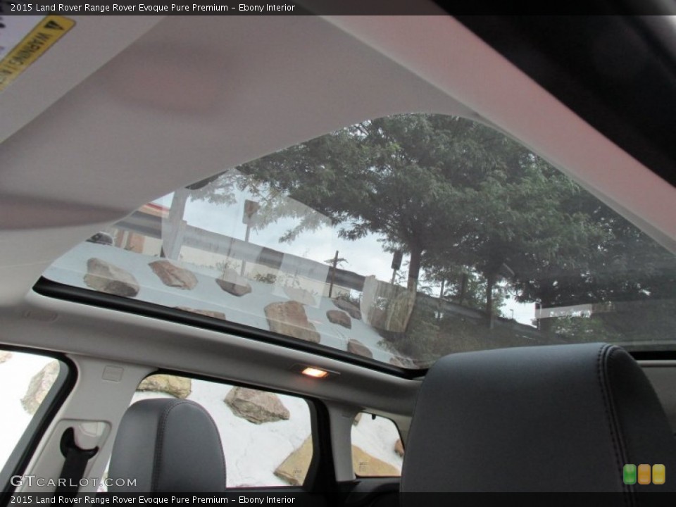 Ebony Interior Sunroof for the 2015 Land Rover Range Rover Evoque Pure Premium #95841163