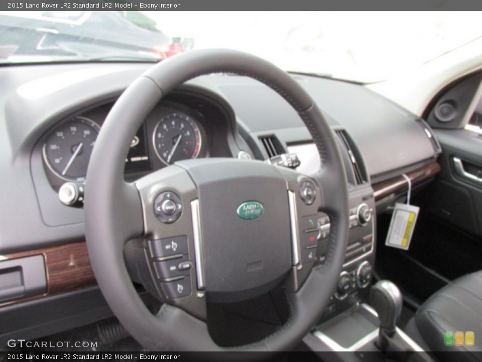 Ebony Interior Steering Wheel for the 2015 Land Rover LR2  #95843515