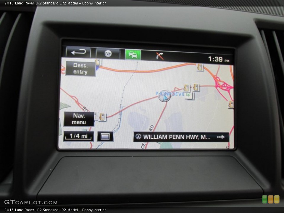 Ebony Interior Navigation for the 2015 Land Rover LR2  #95843581
