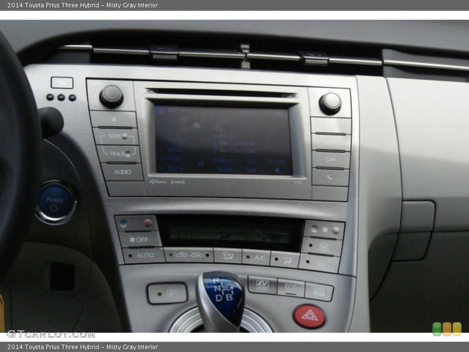 Misty Gray Interior Controls for the 2014 Toyota Prius Three Hybrid #95844844