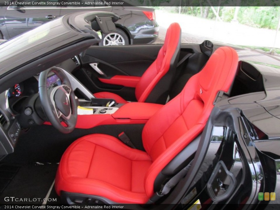 Adrenaline Red Interior Front Seat for the 2014 Chevrolet Corvette Stingray Convertible #95846320