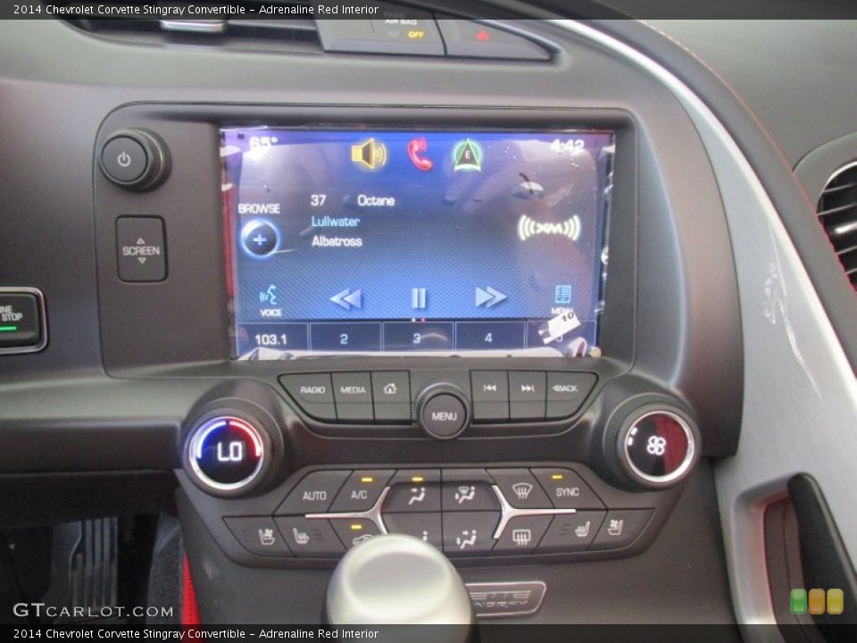 Adrenaline Red Interior Controls for the 2014 Chevrolet Corvette Stingray Convertible #95846362