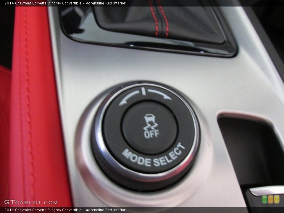Adrenaline Red Interior Controls for the 2014 Chevrolet Corvette Stingray Convertible #95846413