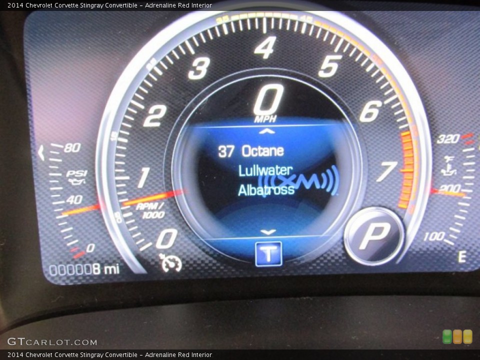 Adrenaline Red Interior Gauges for the 2014 Chevrolet Corvette Stingray Convertible #95846479