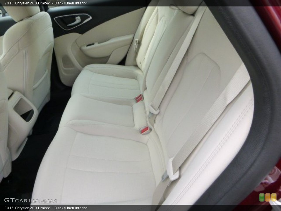 Black/Linen Interior Rear Seat for the 2015 Chrysler 200 Limited #95847153
