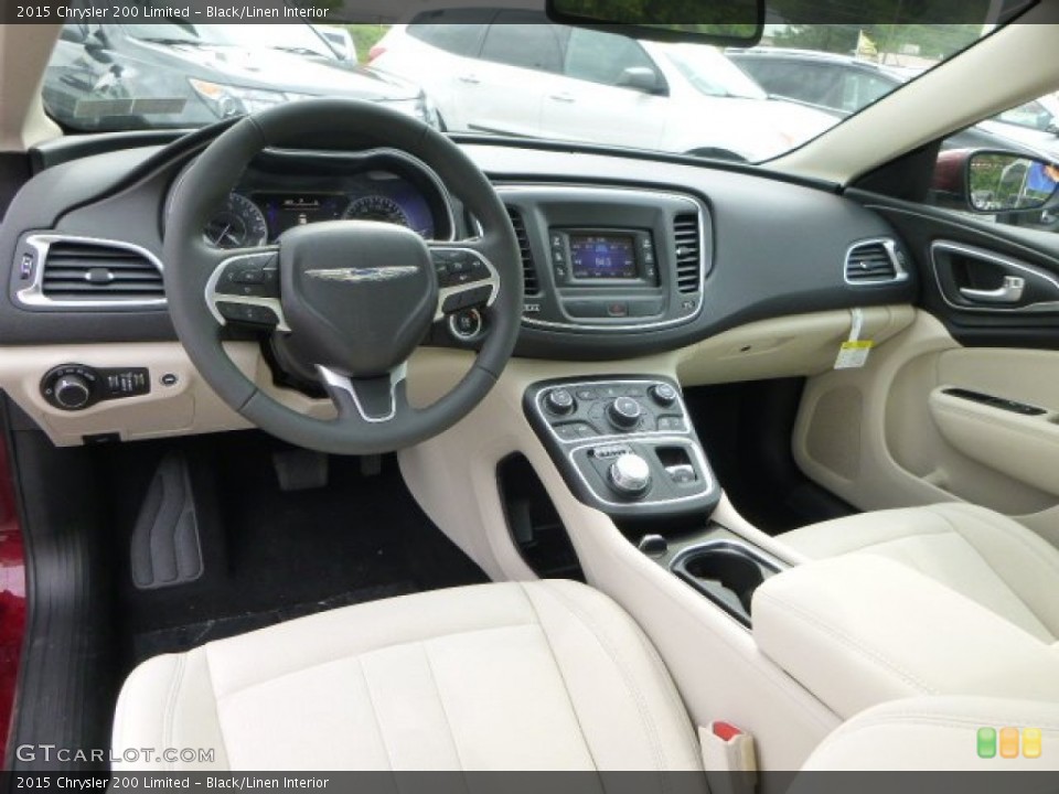 Black/Linen Interior Prime Interior for the 2015 Chrysler 200 Limited #95847172
