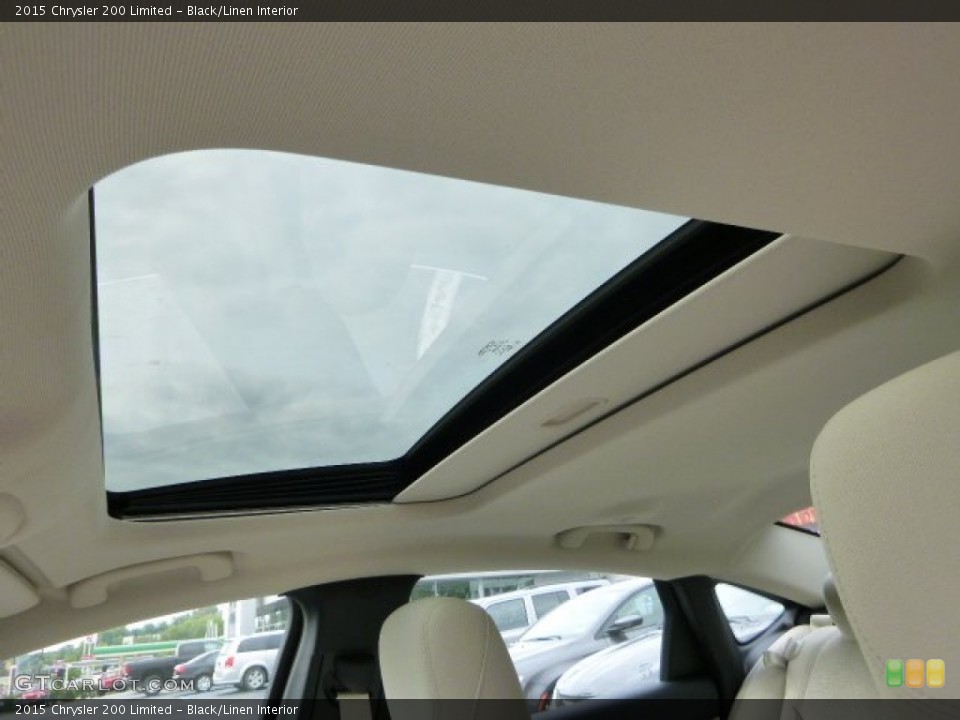 Black/Linen Interior Sunroof for the 2015 Chrysler 200 Limited #95847249