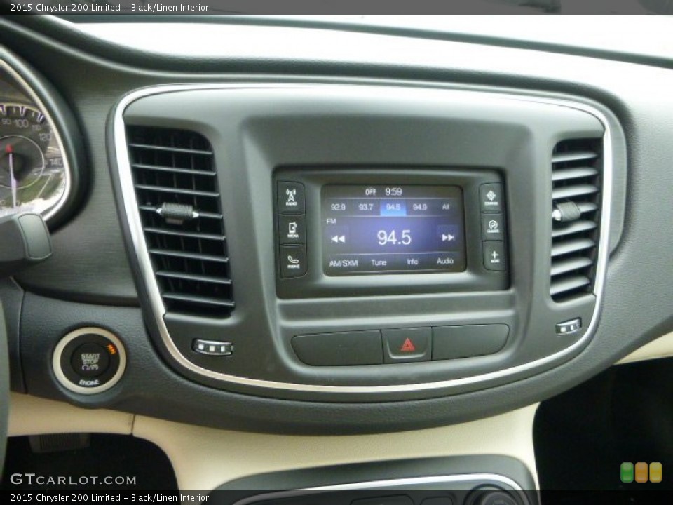 Black/Linen Interior Controls for the 2015 Chrysler 200 Limited #95847322