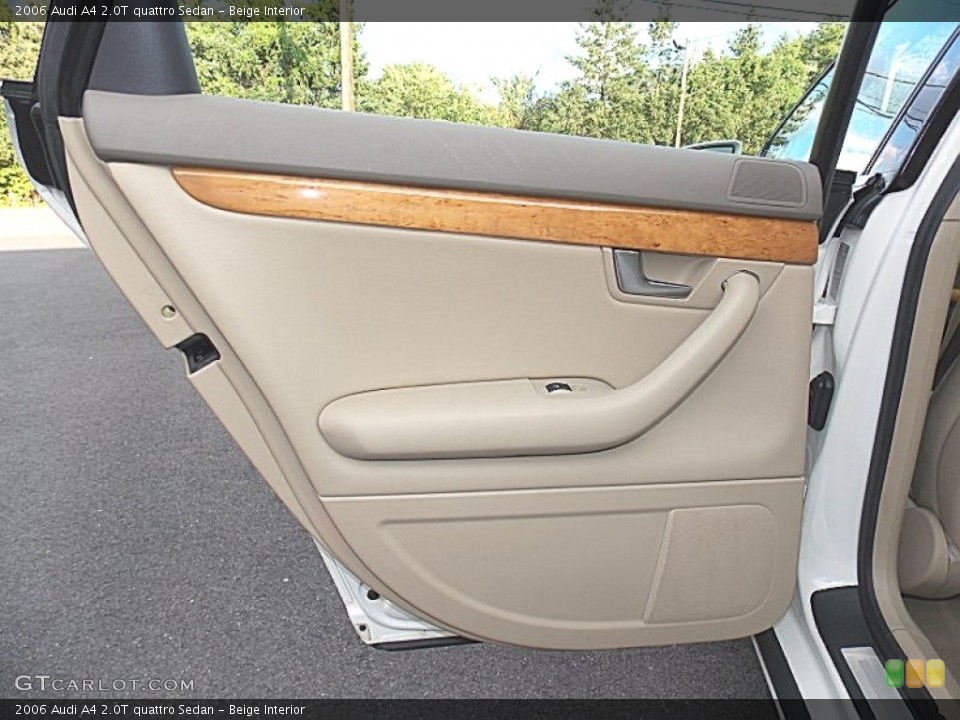 Beige Interior Door Panel for the 2006 Audi A4 2.0T quattro Sedan #95852101