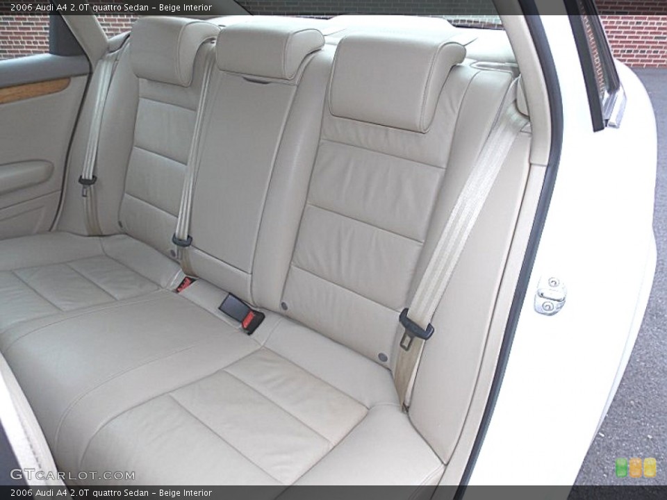 Beige Interior Rear Seat for the 2006 Audi A4 2.0T quattro Sedan #95852140