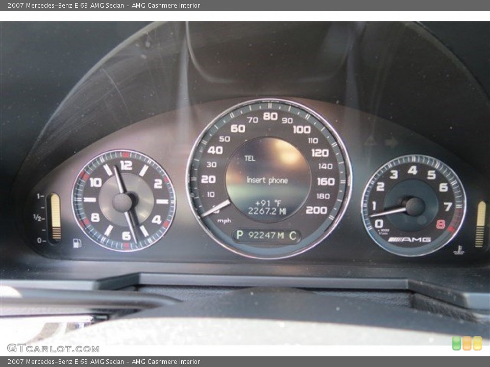 AMG Cashmere Interior Gauges for the 2007 Mercedes-Benz E 63 AMG Sedan #95853091