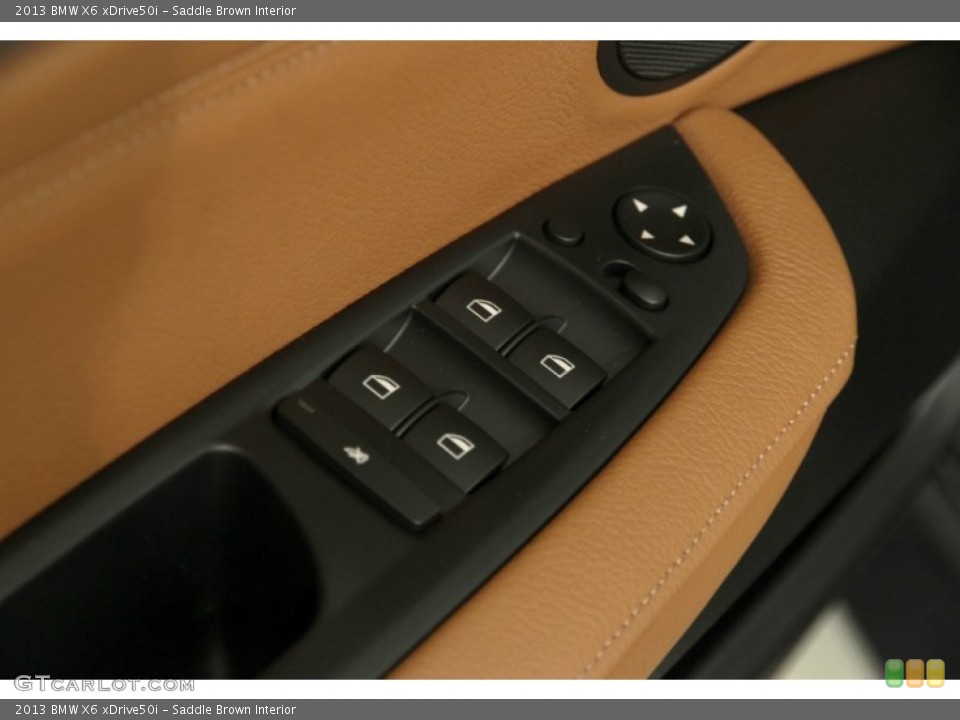 Saddle Brown Interior Controls for the 2013 BMW X6 xDrive50i #95869051