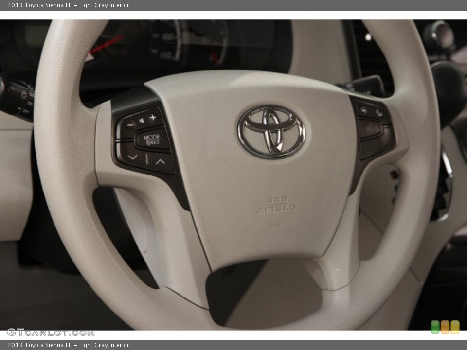 Light Gray Interior Steering Wheel for the 2013 Toyota Sienna LE #95871781