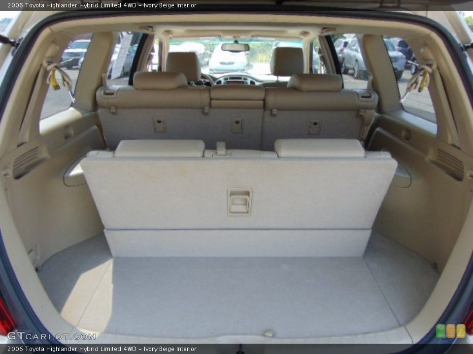 Ivory Beige Interior Trunk for the 2006 Toyota Highlander Hybrid Limited 4WD #95871886