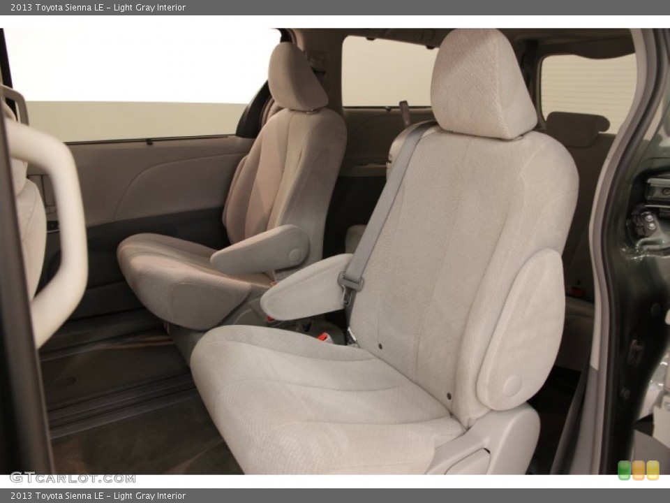 Light Gray Interior Rear Seat for the 2013 Toyota Sienna LE #95872003