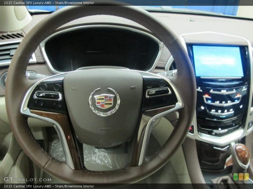 Shale/Brownstone Interior Steering Wheel for the 2015 Cadillac SRX Luxury AWD #95877473