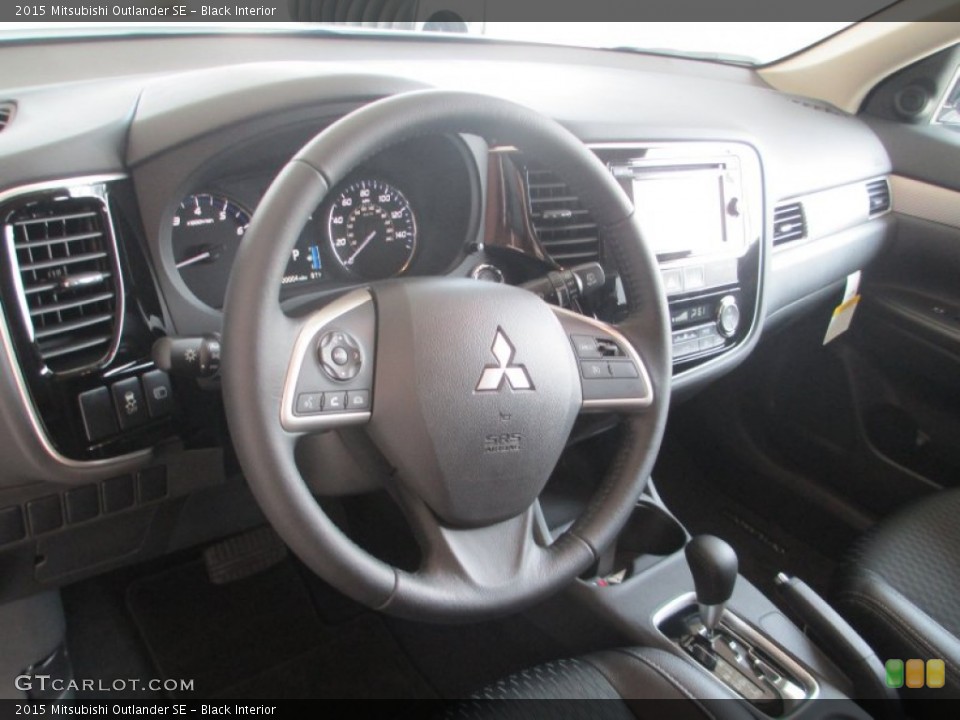 Black Interior Steering Wheel for the 2015 Mitsubishi Outlander SE #95877865