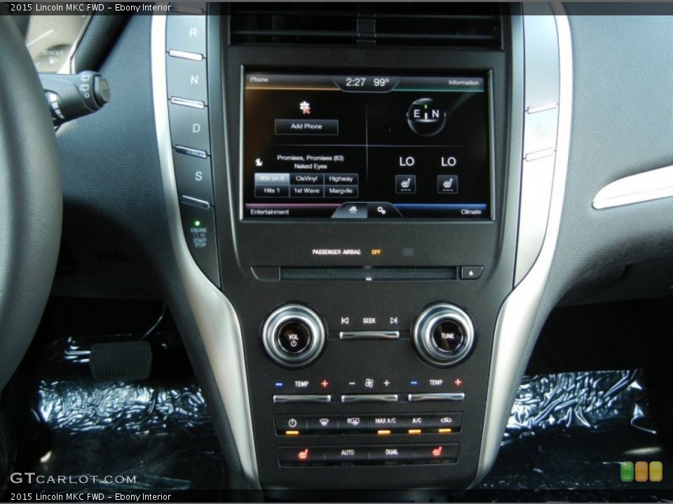 Ebony Interior Controls for the 2015 Lincoln MKC FWD #95878042