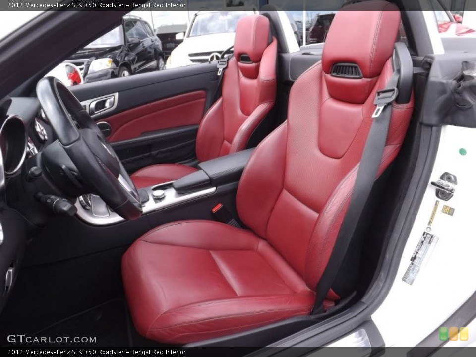 Bengal Red Interior Front Seat for the 2012 Mercedes-Benz SLK 350 Roadster #95881714