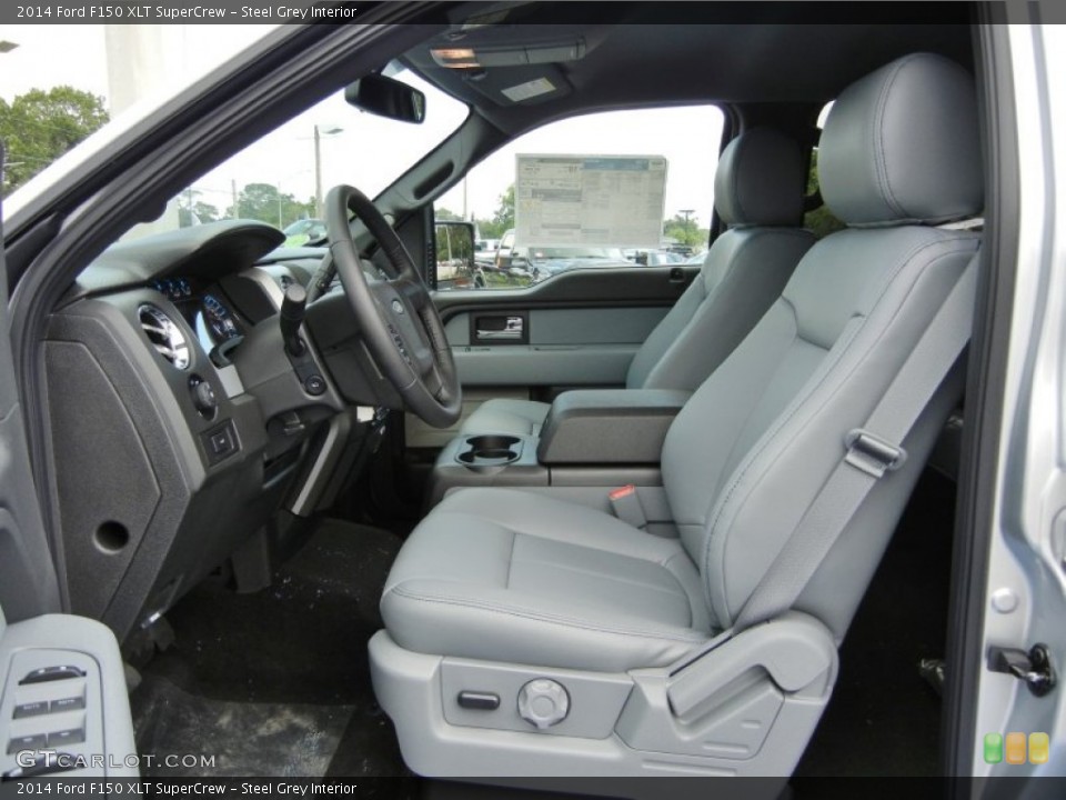 Steel Grey Interior Photo for the 2014 Ford F150 XLT SuperCrew #95883664